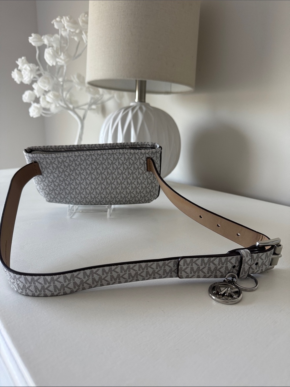 Michael Kors Gray Signature Belt Bag - Picture 4 of 6